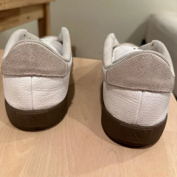 Adidas Womens VL court 3.0, White and Black Sneakers - Picture 10 of 12